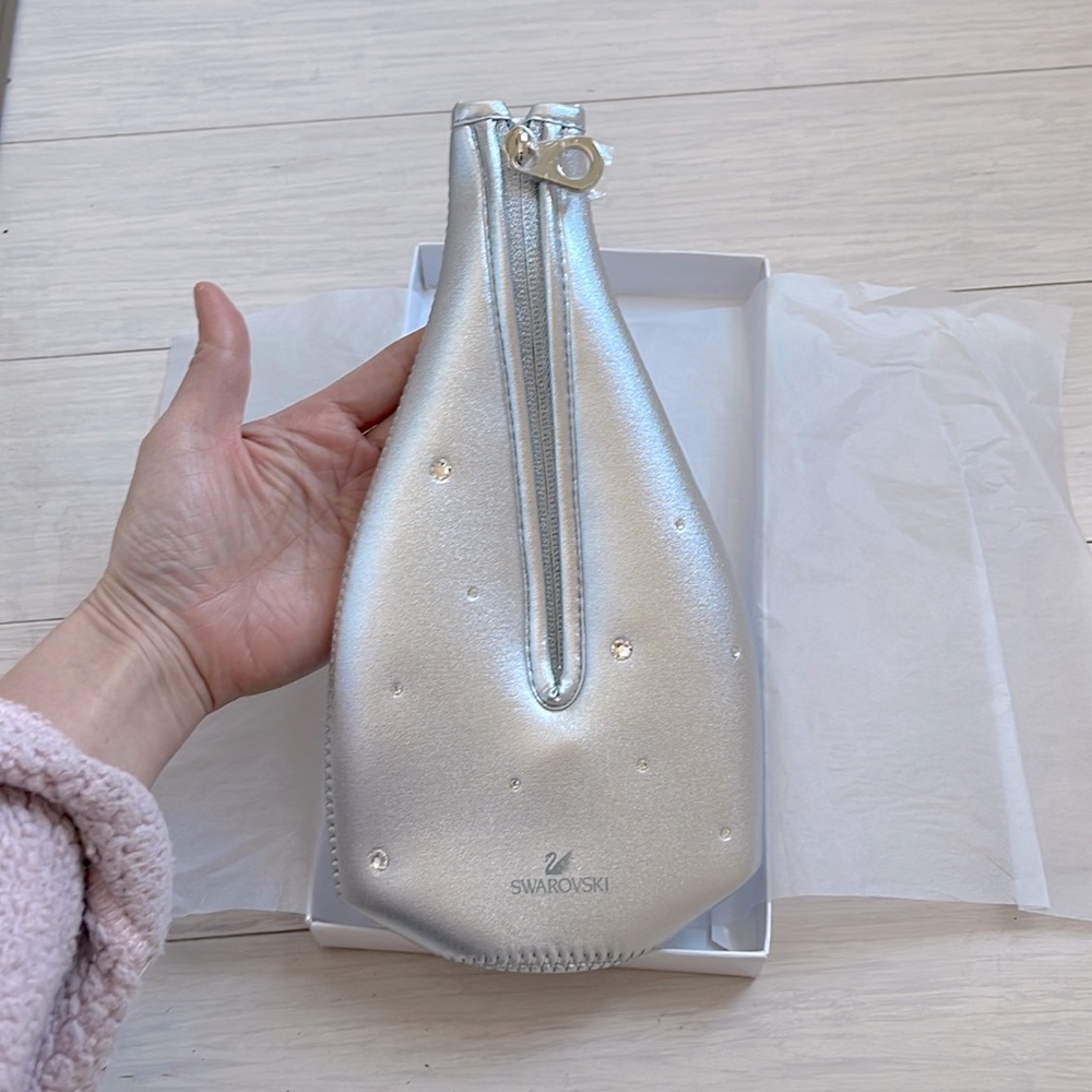 Swarovski Crystal wine / bottle cooler silver